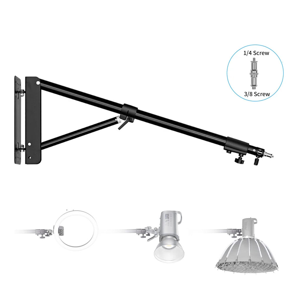Photography Umbrella Light - 100/135/ 170cm Wall Mounting Triangle Boom