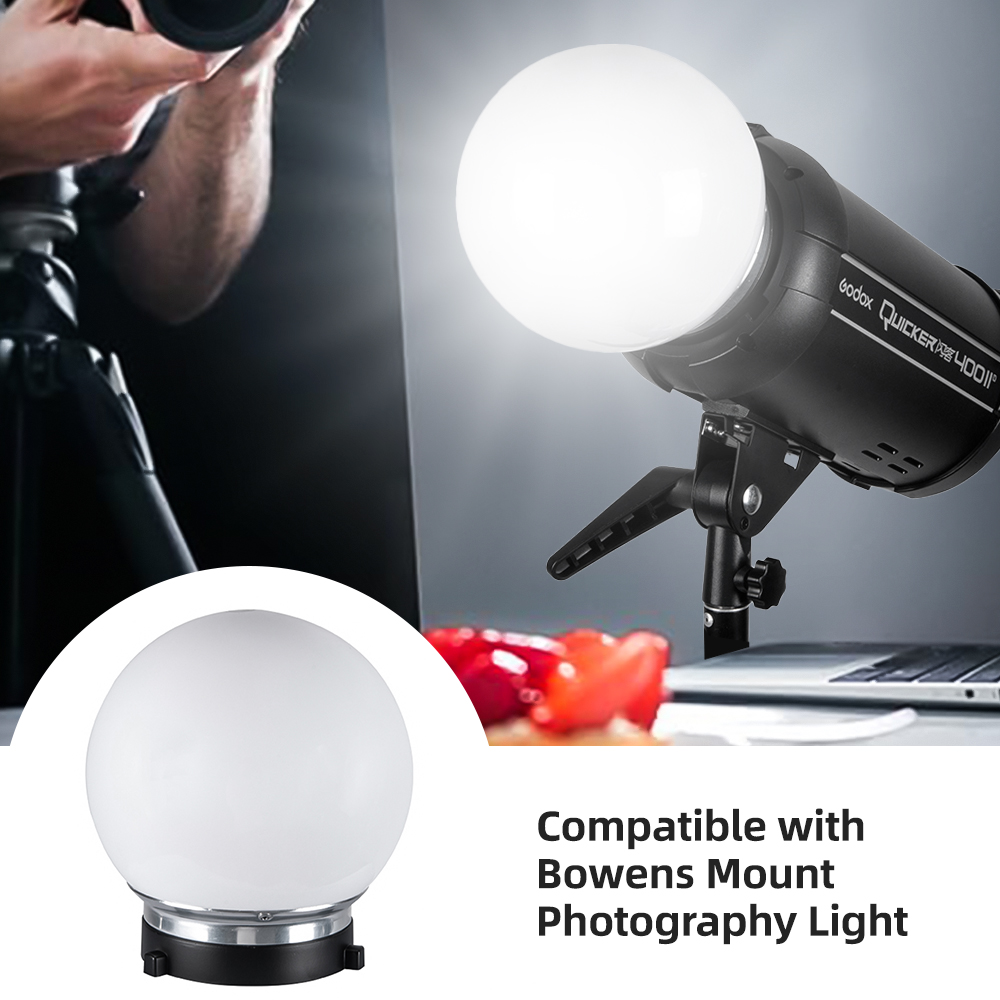 Pop Up Flash Diffuser - 15cm/ 6in Soft Light Ball for