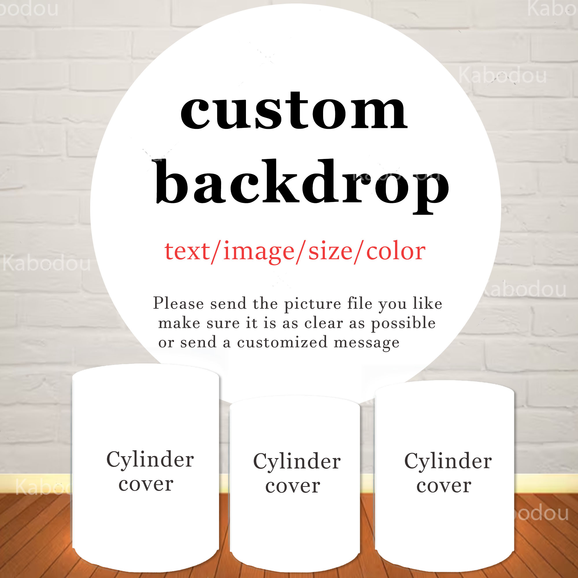 Photography Class - The Custom Round Backdrop Cylinder Cover