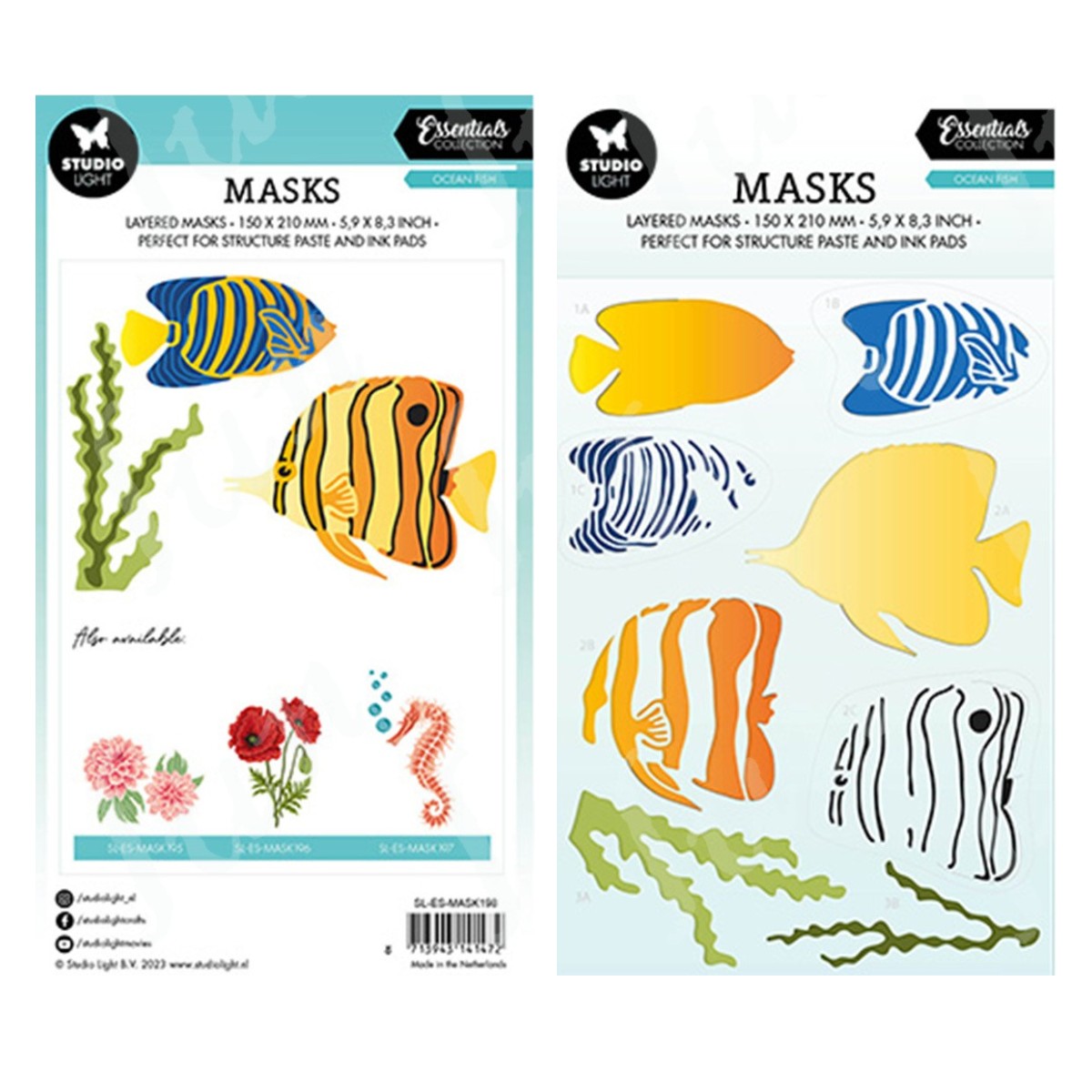 Photography Triangle - 2023 New Ocean Fish Stencils Metal