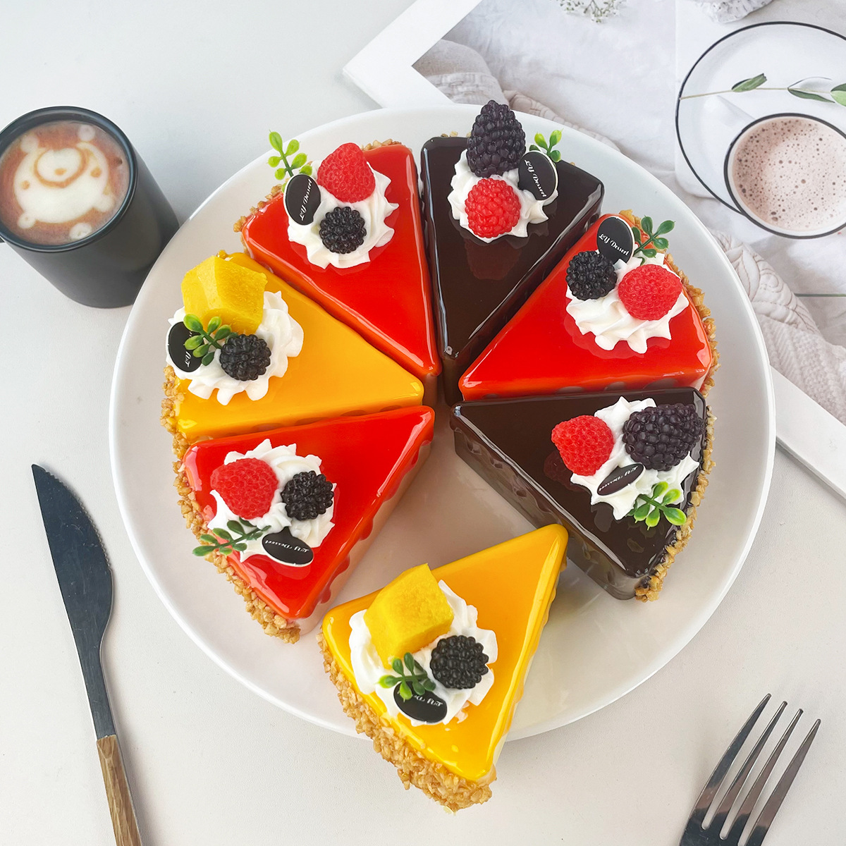 Photography Triangle - Fake Birthday Cake Simulation Triangle Mousse