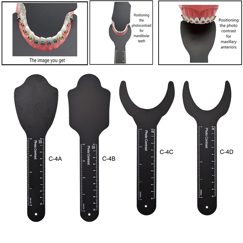 Photography Class - 4Pcs/set Dental Photo Contrast Kit Dental