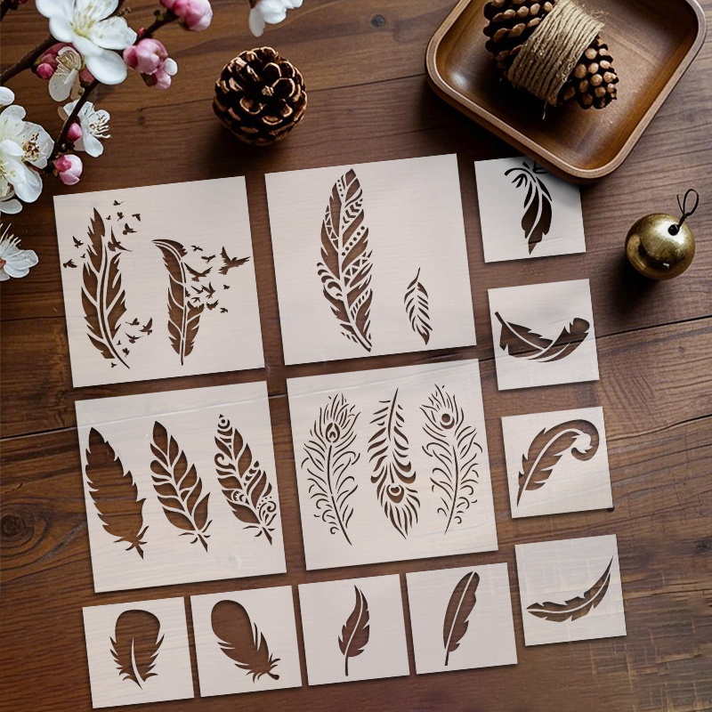 Photography Model - YOMDID 12pcs Feather Series Painting Hollow