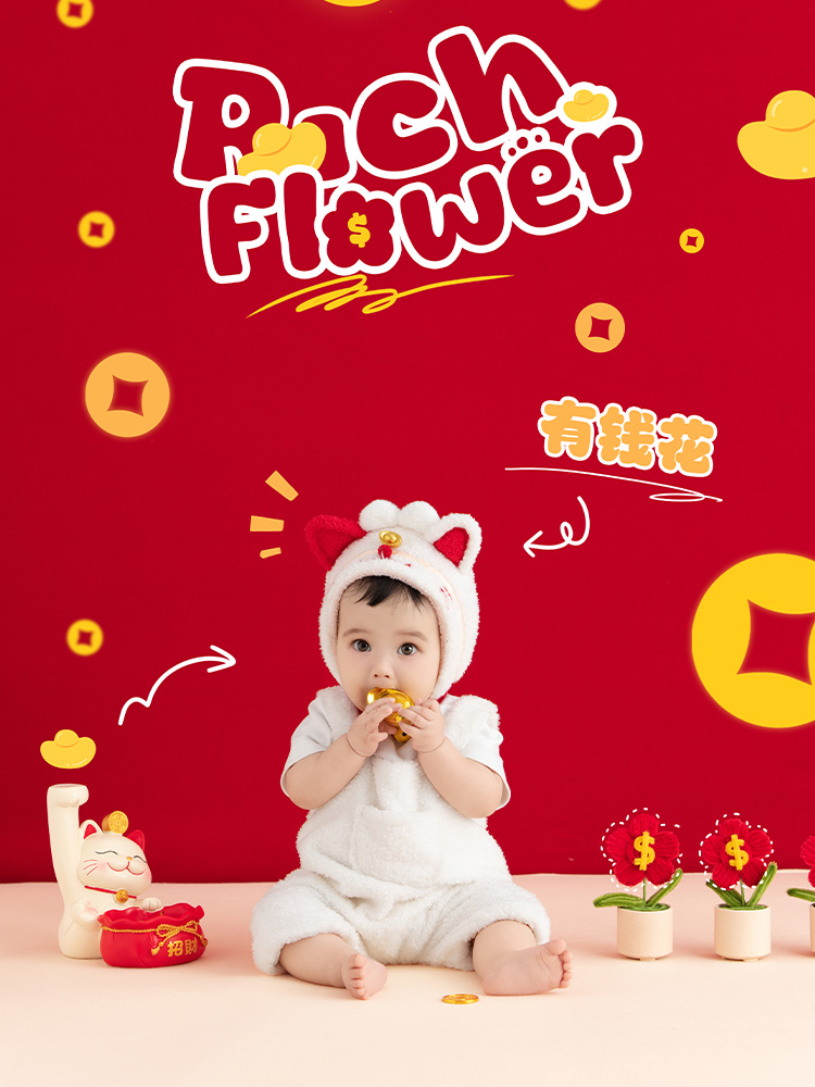 Photography Day - Cute Cartoon Fortune Cat Baby Cosplay