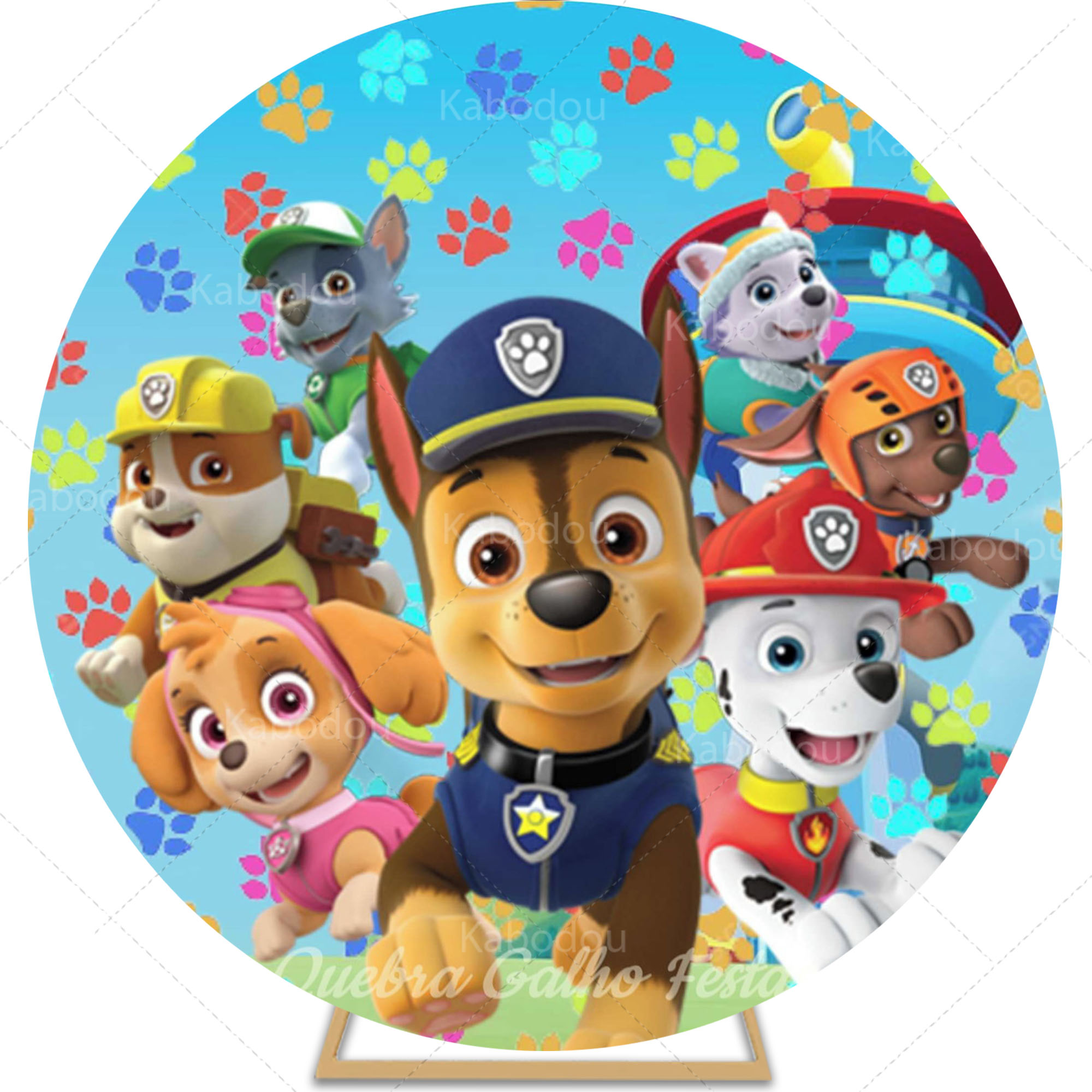Paws Patrols Round Backdrop Bo - đánh giá và giá Photography Triangle