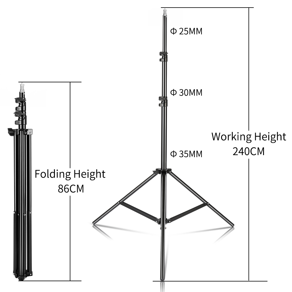 240CM/7.9FT Ốc Vít 1/4 Chụp Ản - đánh giá và giá Photography Umbrella Light