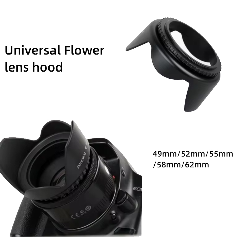 52mm Flower Lens Hood đối với  - đánh giá và giá Lens Hood Petal