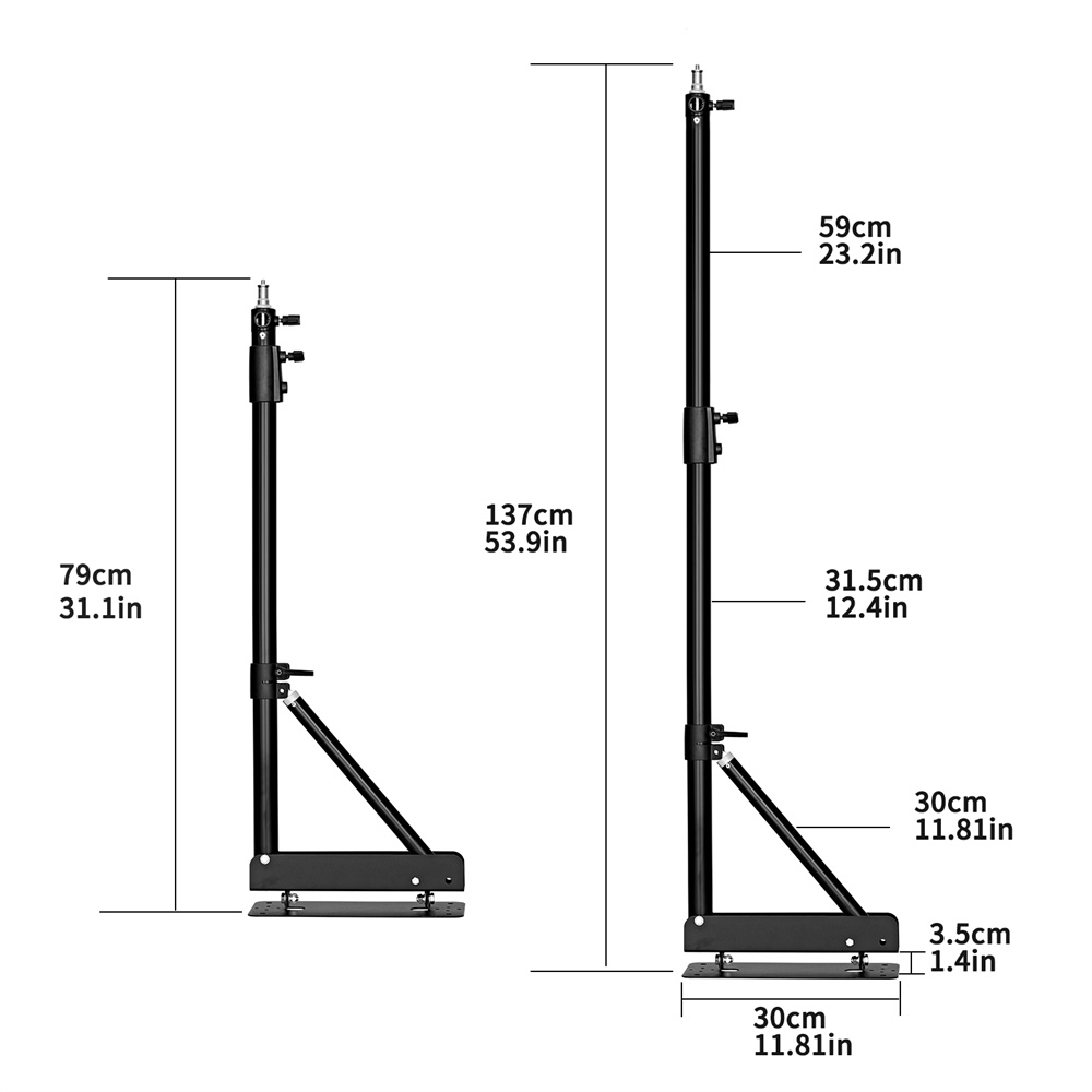 100/135/ 170cm Wall Mounting T - đánh giá và giá Photography Umbrella Light