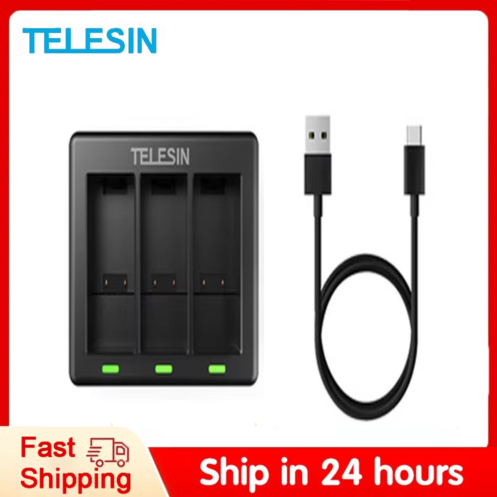 TELESIN 3 Ways Battery Charger - đánh giá và giá Gopro Action Camera Hero 11 Black