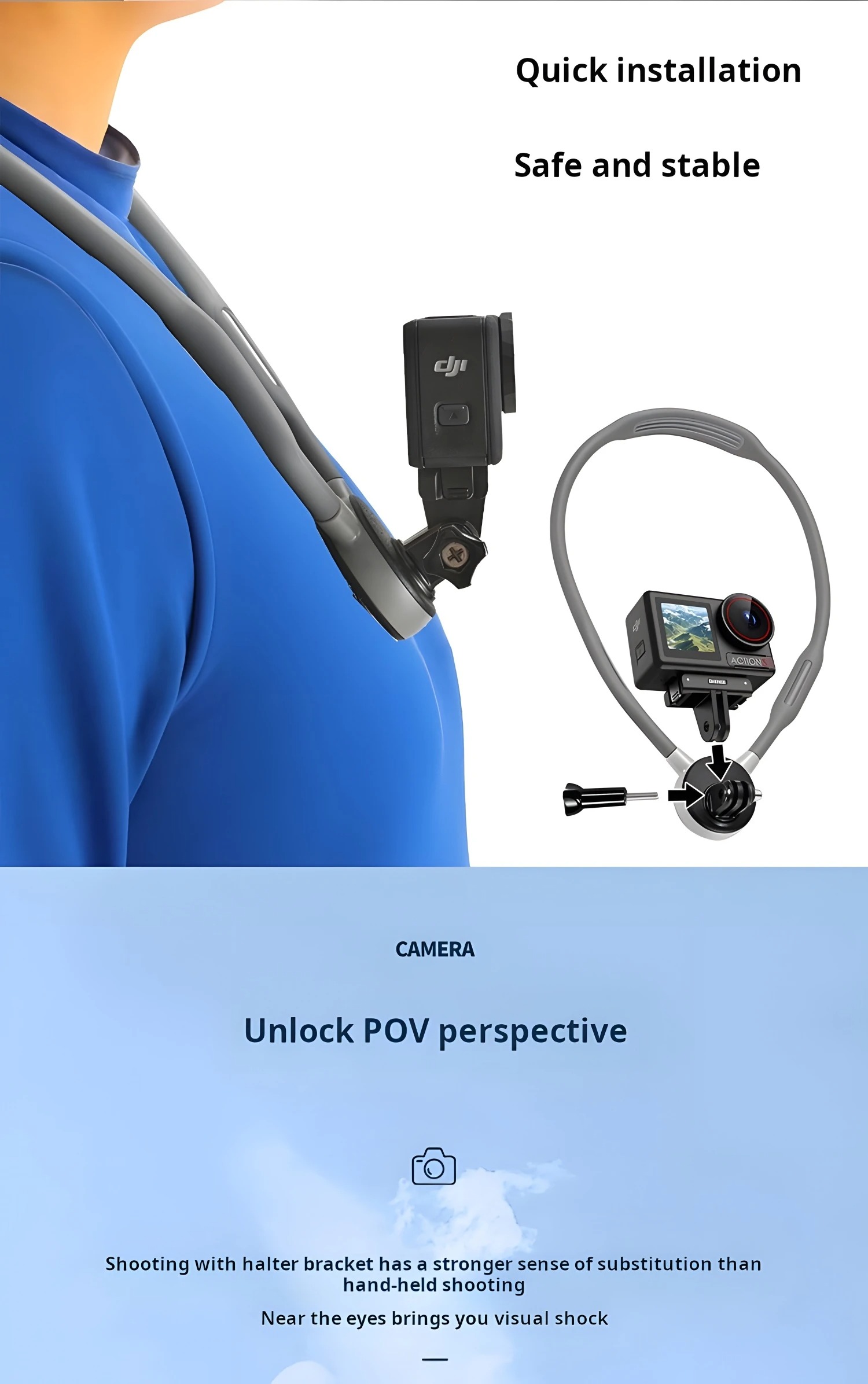 Silicone Neck Mount Soft for G - đánh giá và giá Insta360 Camera Go 3