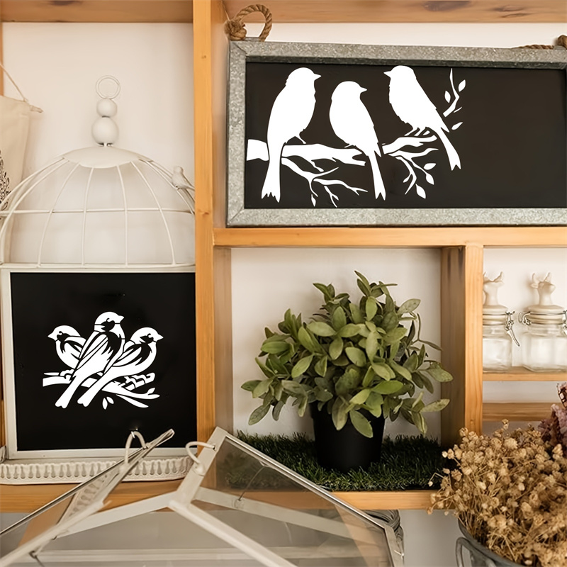 7pc Bird Stencil Set PET Craft - đánh giá và giá Photography Model