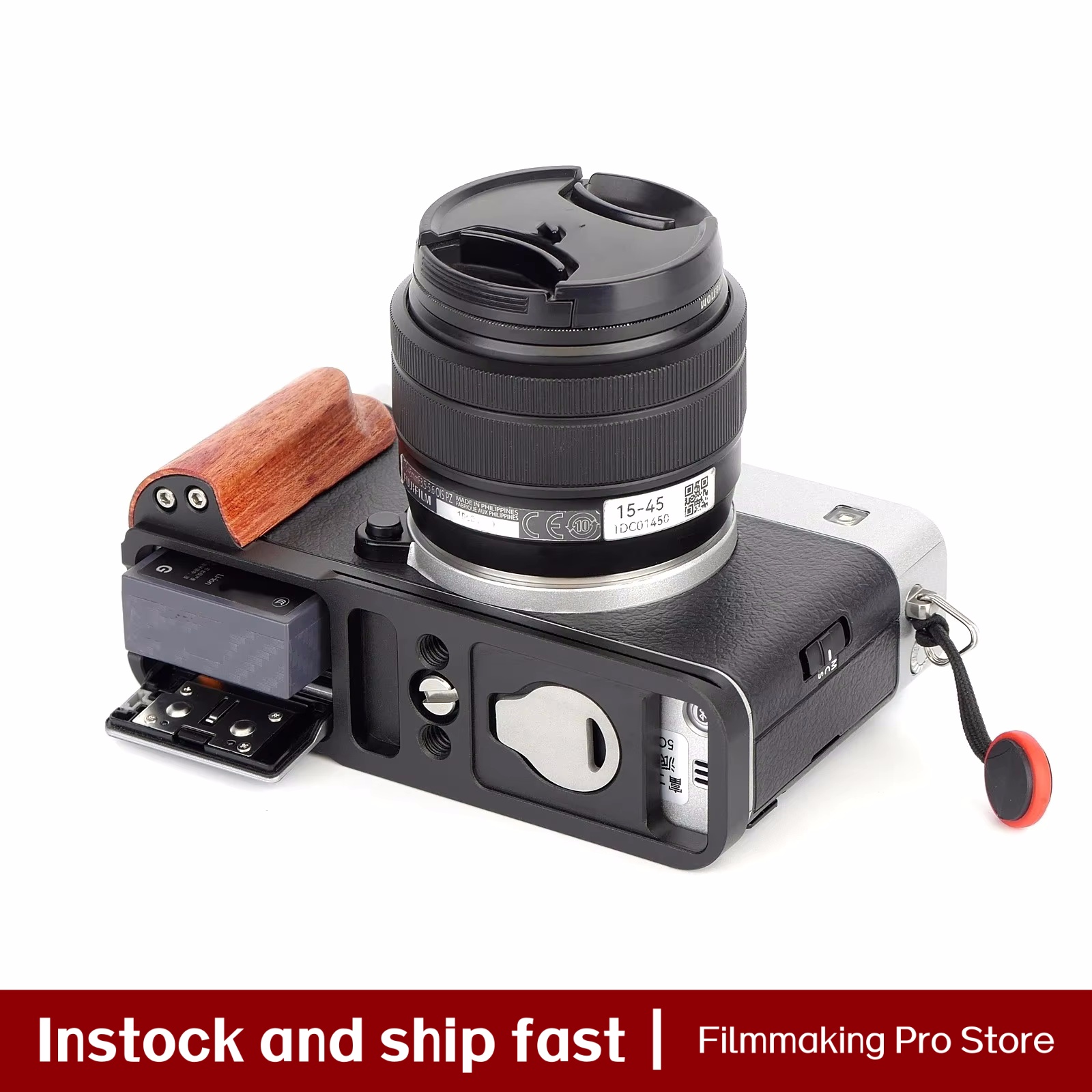 FITTEST Wooden Handgrip for Fu - đánh giá và giá Camera Cage Baseplate