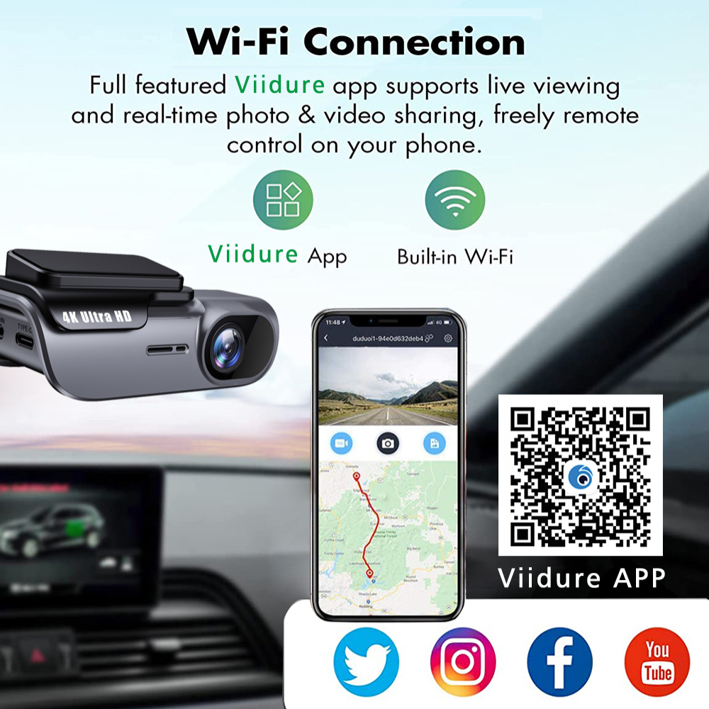 4K 3840*2160P Dash Cam WIFI Ca - đánh giá và giá Xiaomi Photography Kit