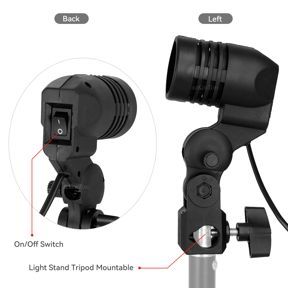 Single Head Bulb Holder E27 So - đánh giá và giá Photography Umbrella Light