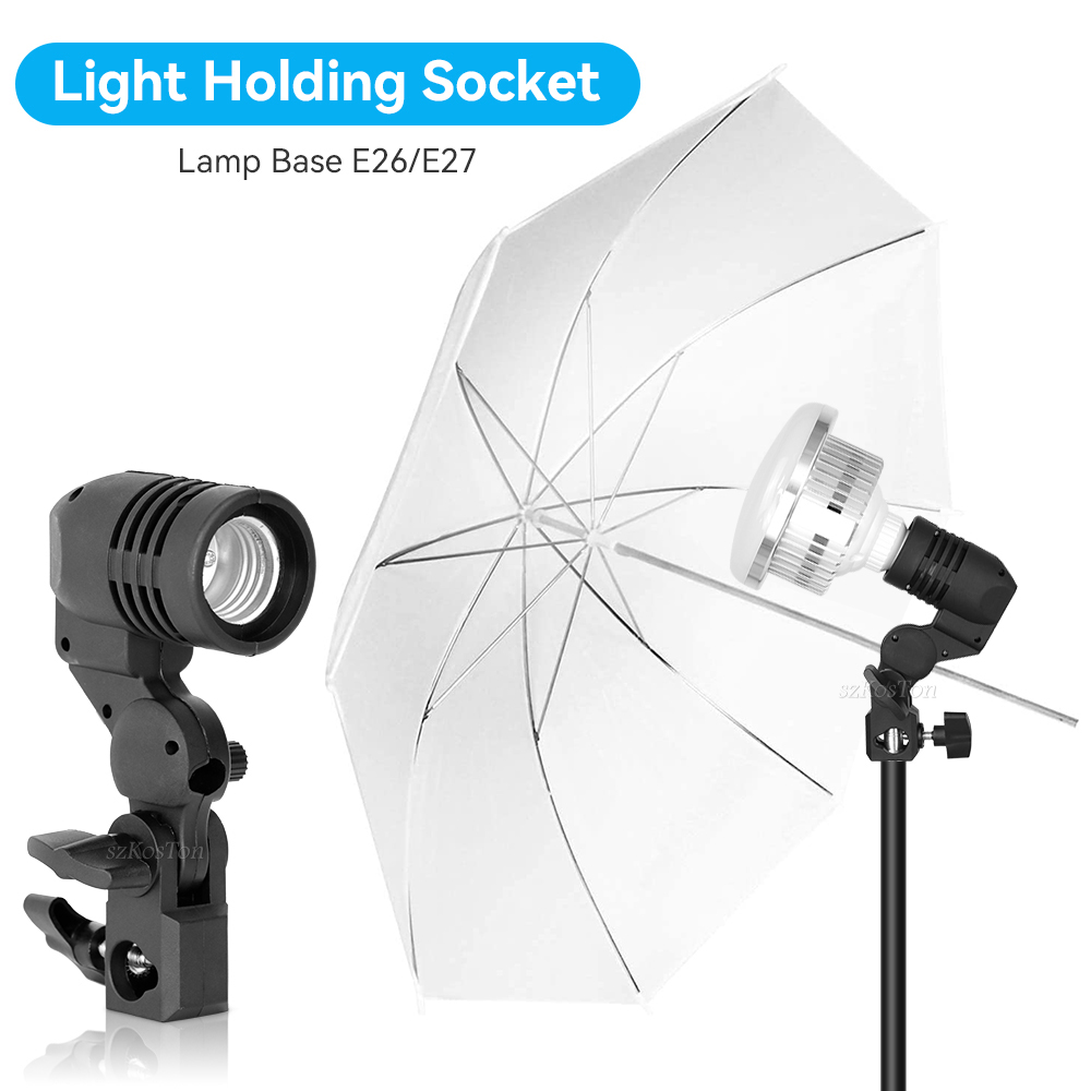 2PCS/1PC E27 Single Head Bulb  - đánh giá và giá Photography Umbrella Light