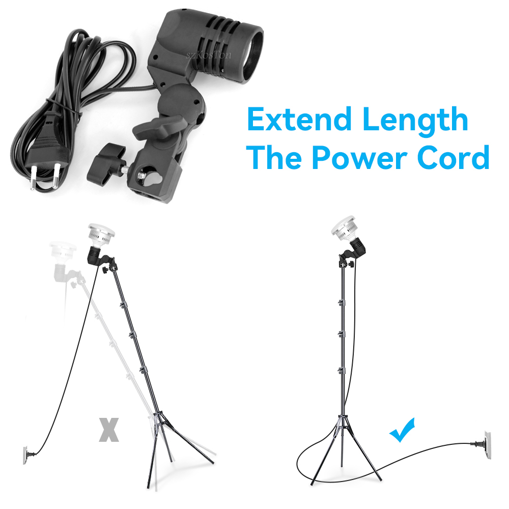 2PCS/1PC E27 Single Head Bulb  - đánh giá và giá Photography Umbrella Light