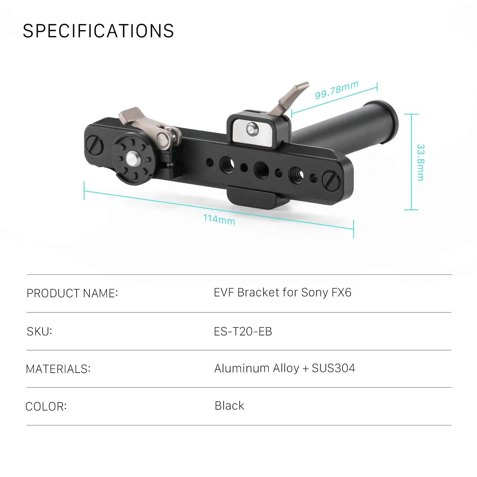 TILTA ES-T20-EB EVF Bracket fo - đánh giá và giá Camera Cage Baseplate