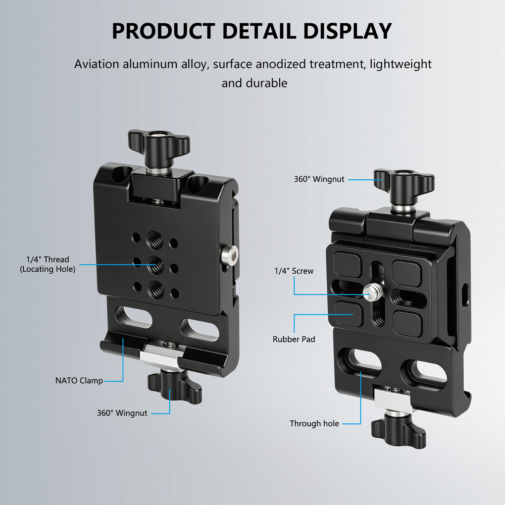 CAMVATE DSLR Camera Arca-Type  - đánh giá và giá Camera Cage Baseplate