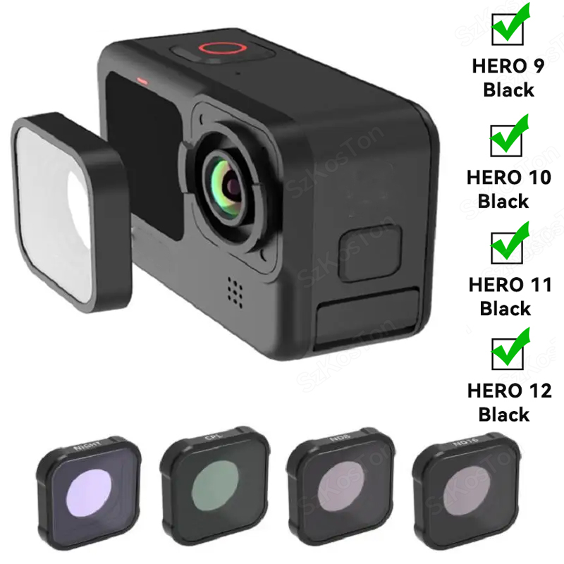 CPL UV ND8 ND16 ND32 ND Filter - đánh giá và giá Gopro Action Camera Hero 11 Black