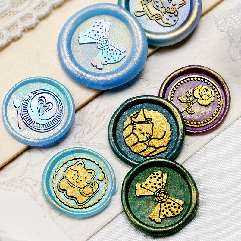 1.5x1.5cm Mini Wax Seal Stamps - đánh giá và giá Photography Coffee