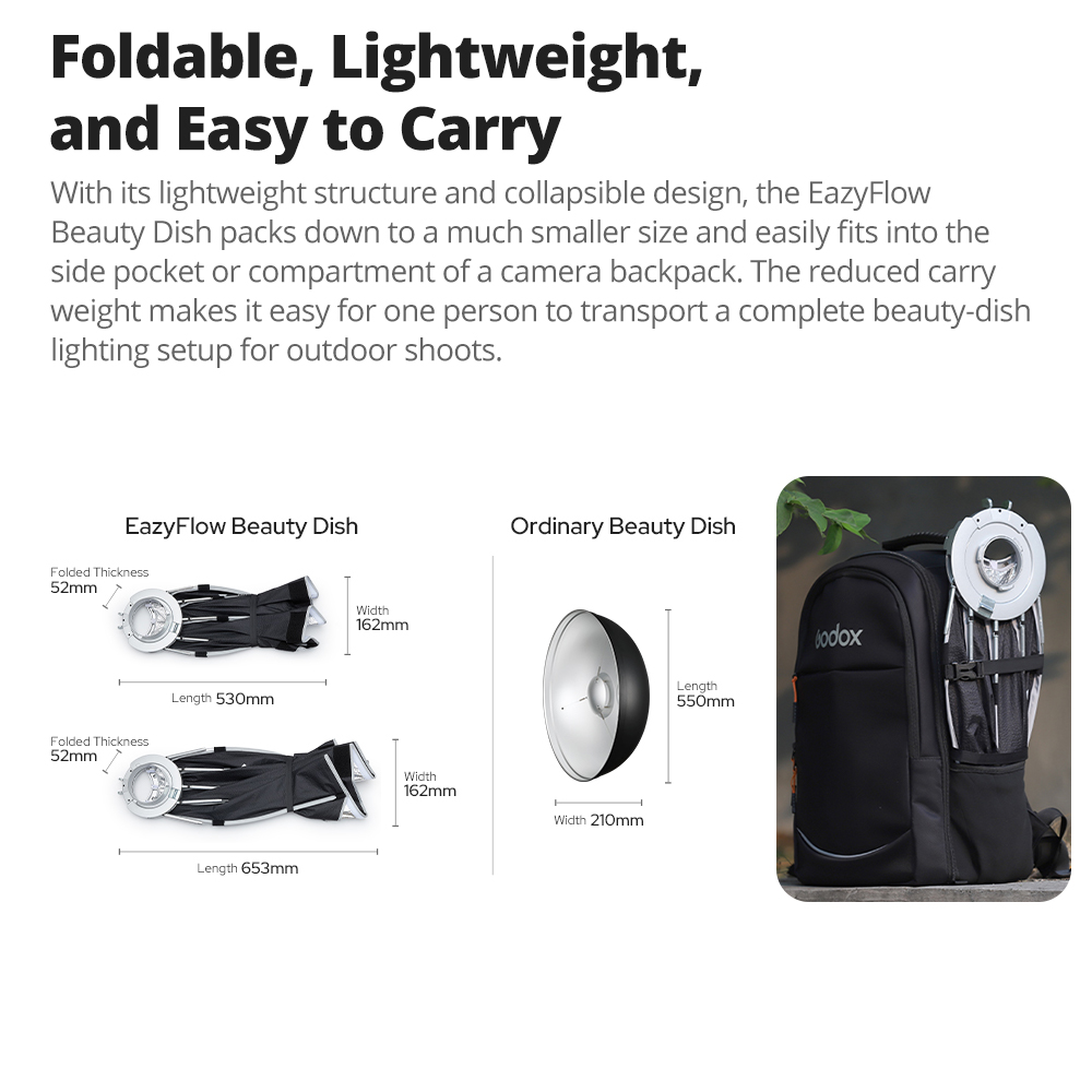 New Godox EazyFlow Beauty Dish - đánh giá và giá Photography Darkroom