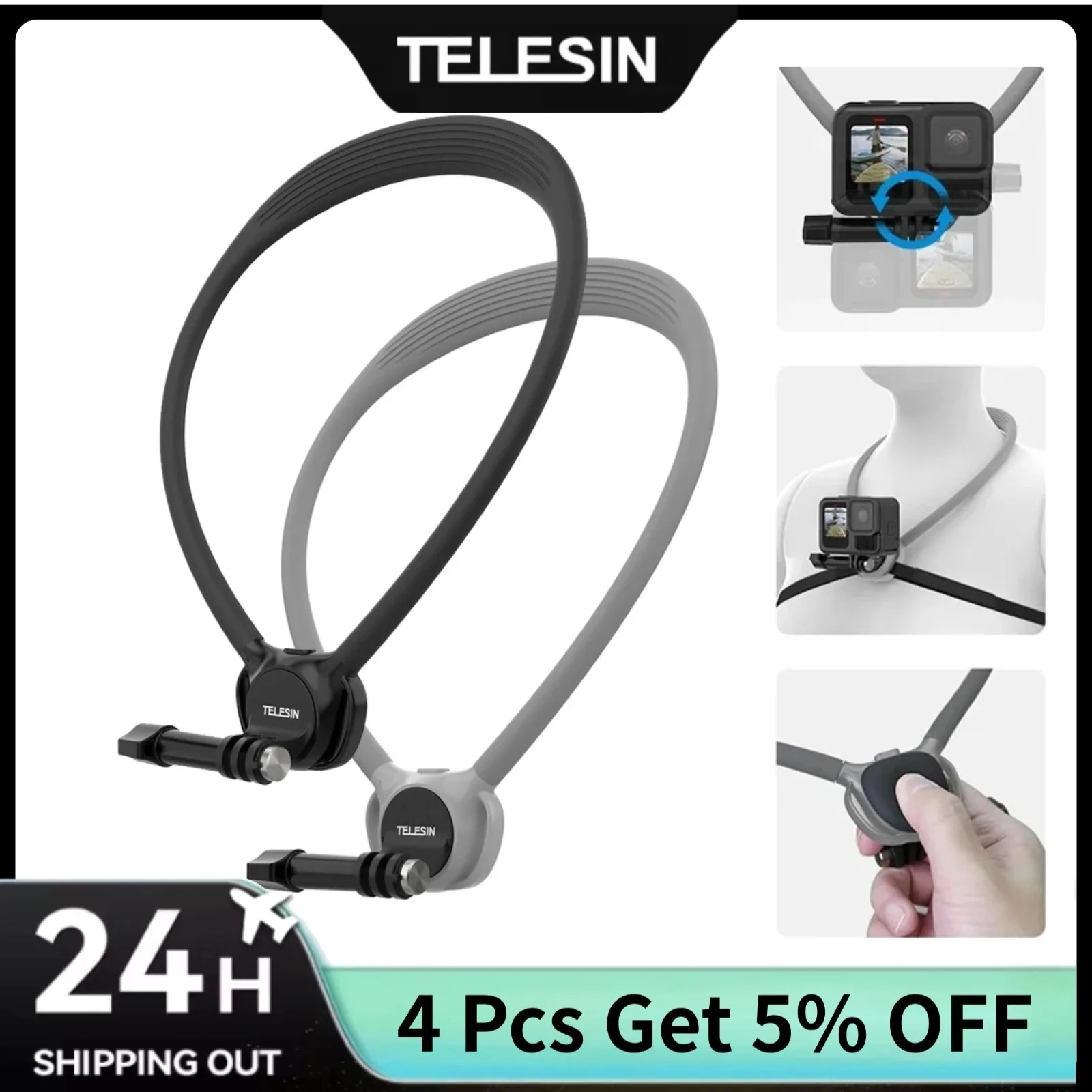 TELESIN Silicone Neck Mount fo - đánh giá và giá Insta360 Camera Go 3