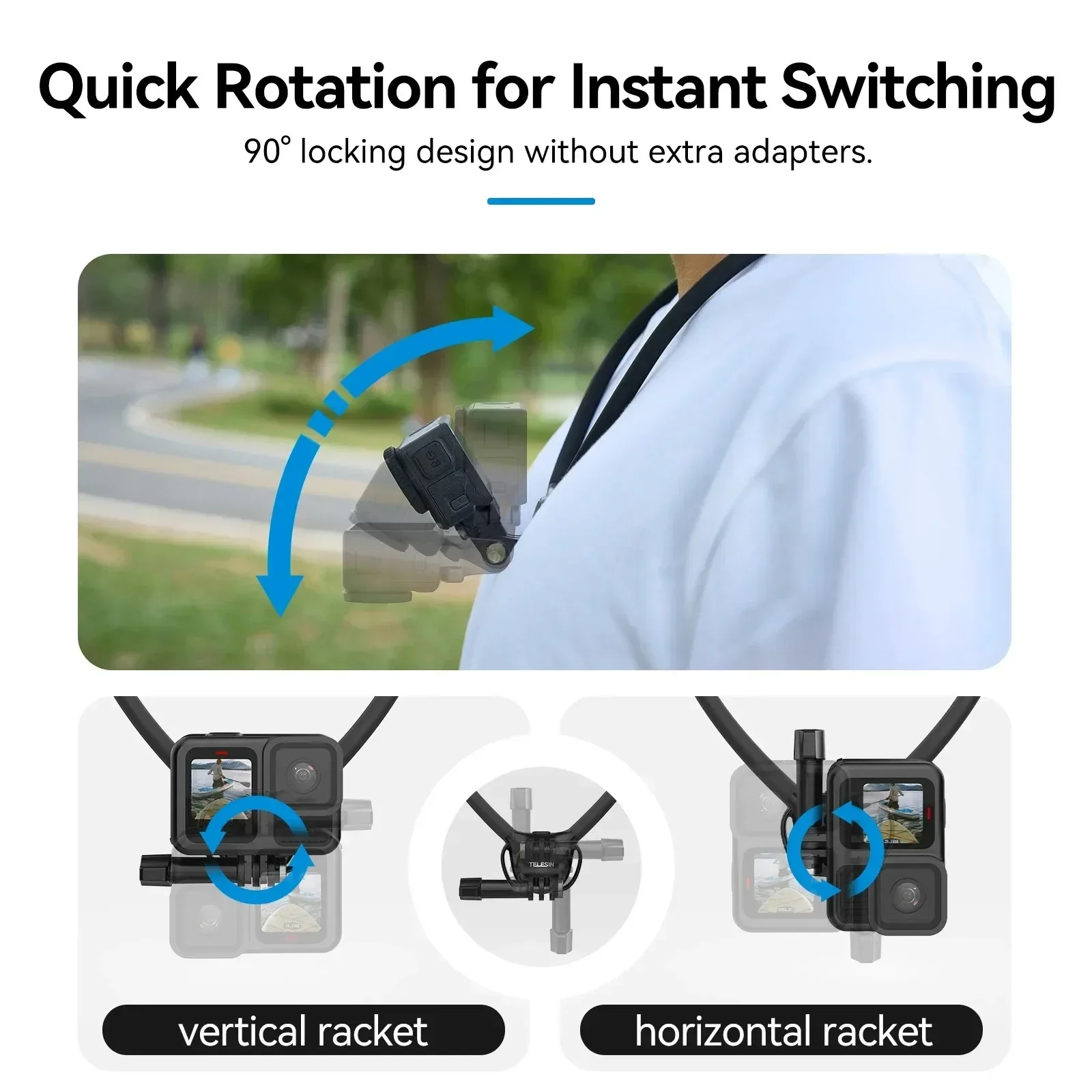 TELESIN Silicone Neck Mount fo - đánh giá và giá Insta360 Camera Go 3