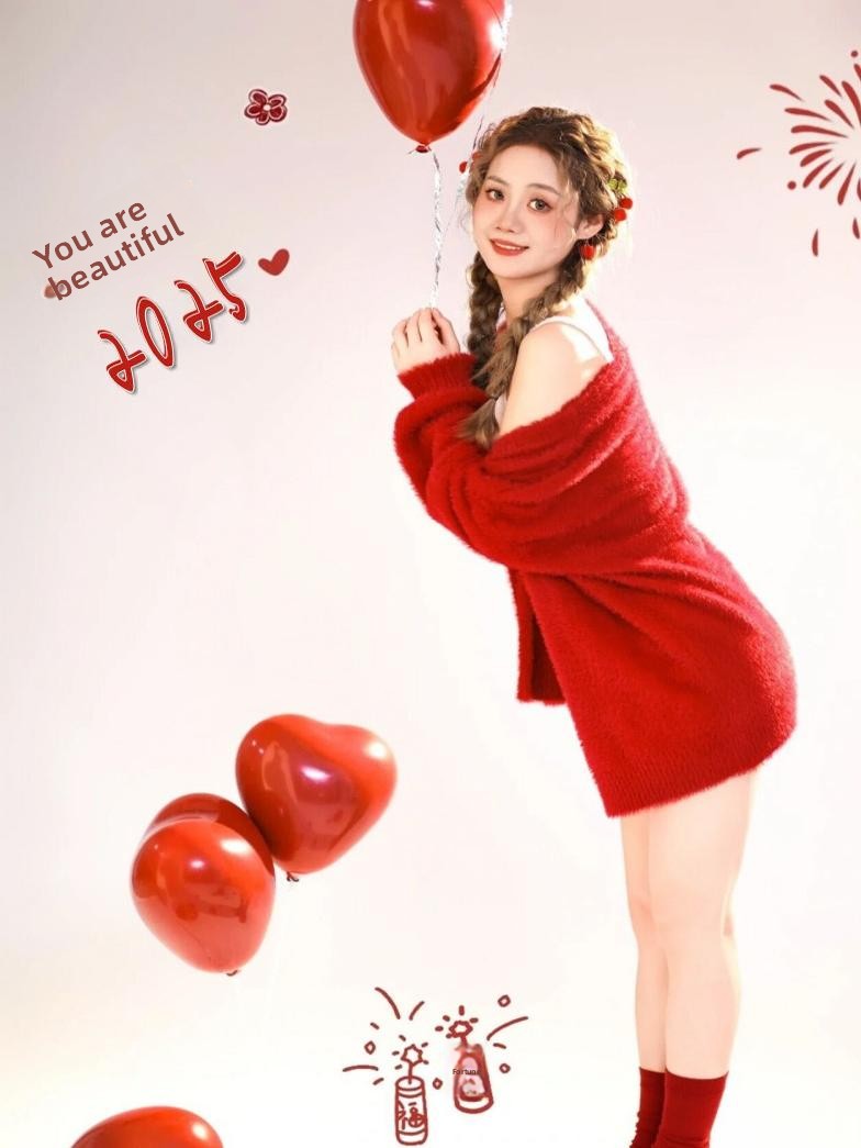 New Autumn Winter Red Sweater  - đánh giá và giá Photography Day