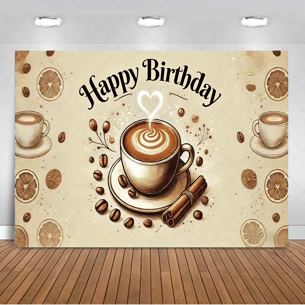Coffee Theme Backdrop Supplies - đánh giá và giá Photography Coffee